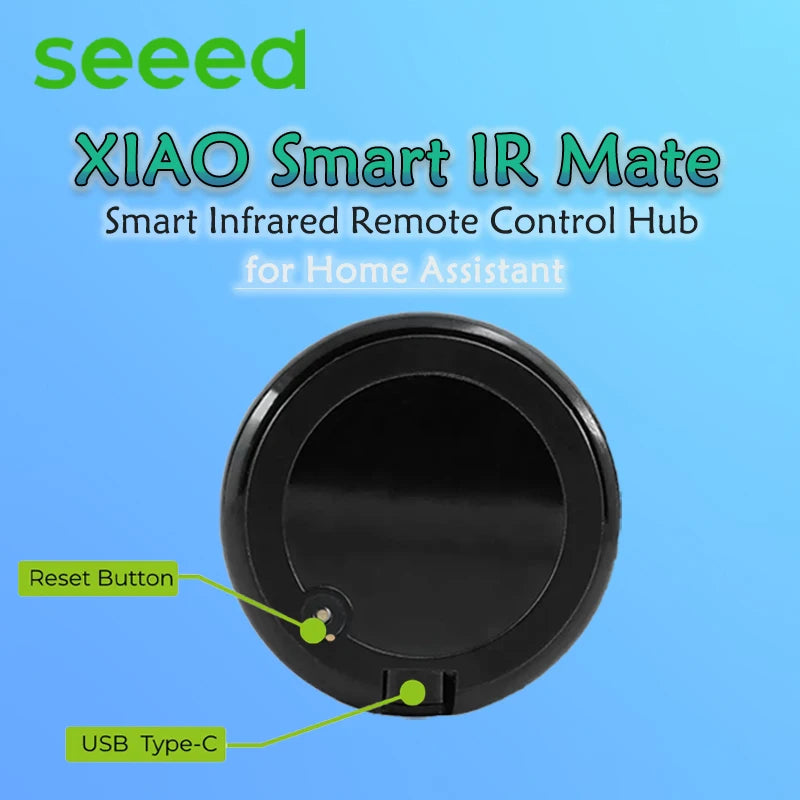 XIAO Smart IR Remote Control Hub Mate Smart Infrared for Home Assistant, ESP32-C3 Core, Haptic Feedback ﻿,One-touch learning