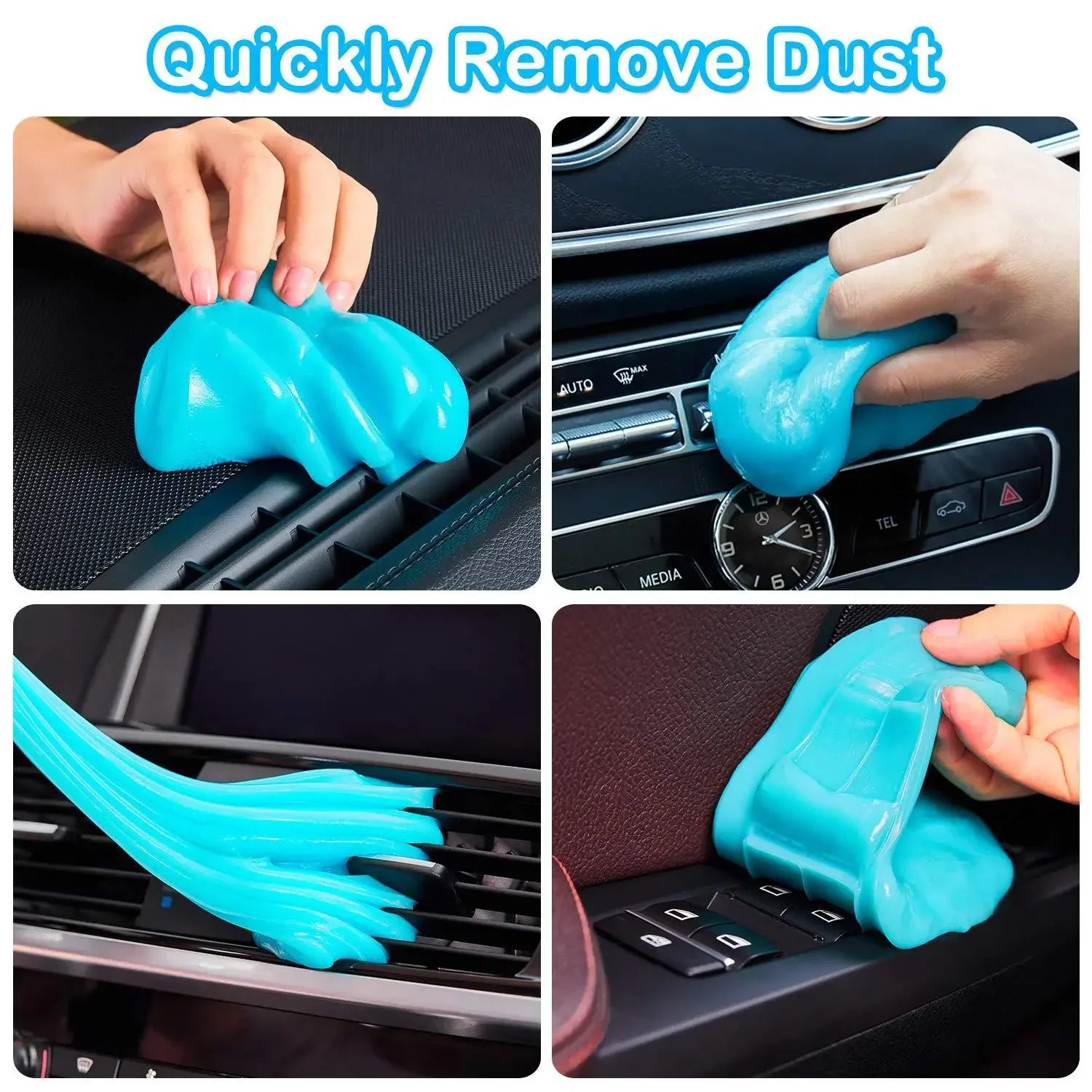 Car Cleaning Gel Air Vent Dashboard Laptop Keyboard Magic Car Wash Interior Dust Dirt Mud Gap Reusable Cleaning Slime Wash Tool