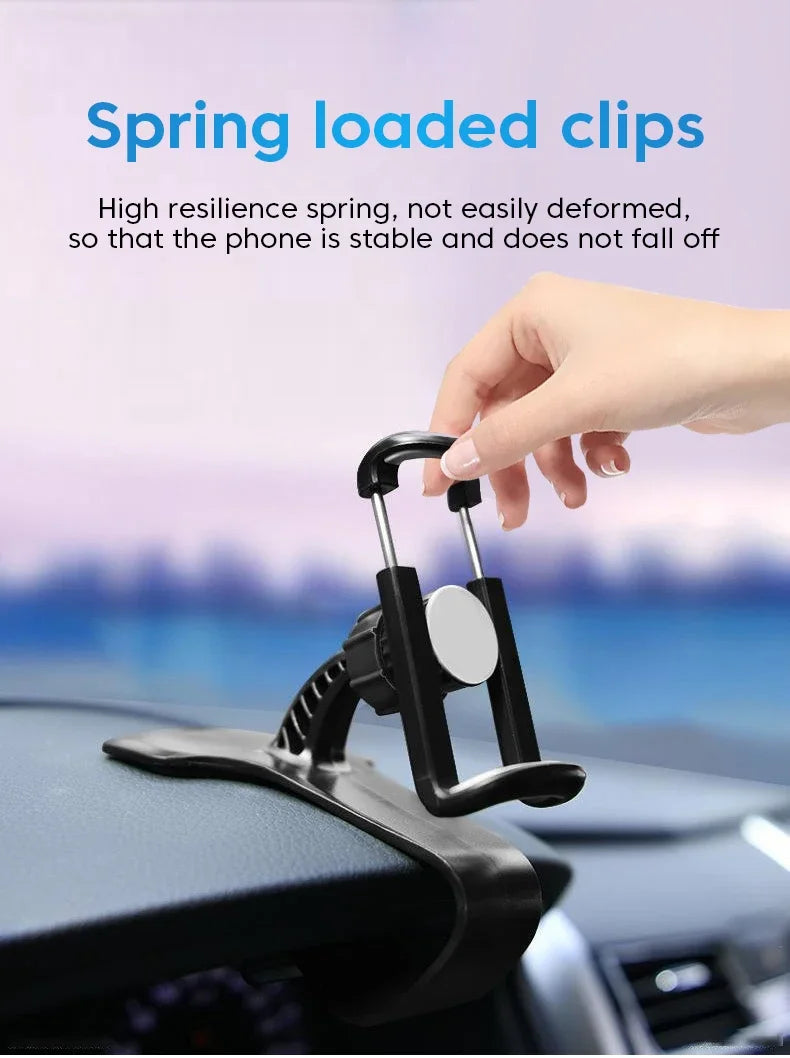 Universal Car Phone Holder Dashboard Clip Mount Multi-Functional GPS Navigation Stand Bracket