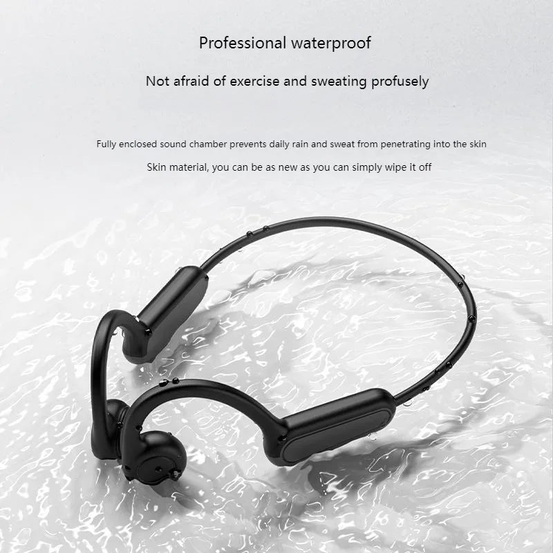 New Bone Conduction Wireless Bluetooth Earphones Running Sport Music Ear-hook Headset Ultra Long Endurance Earbuds For Xiaomi