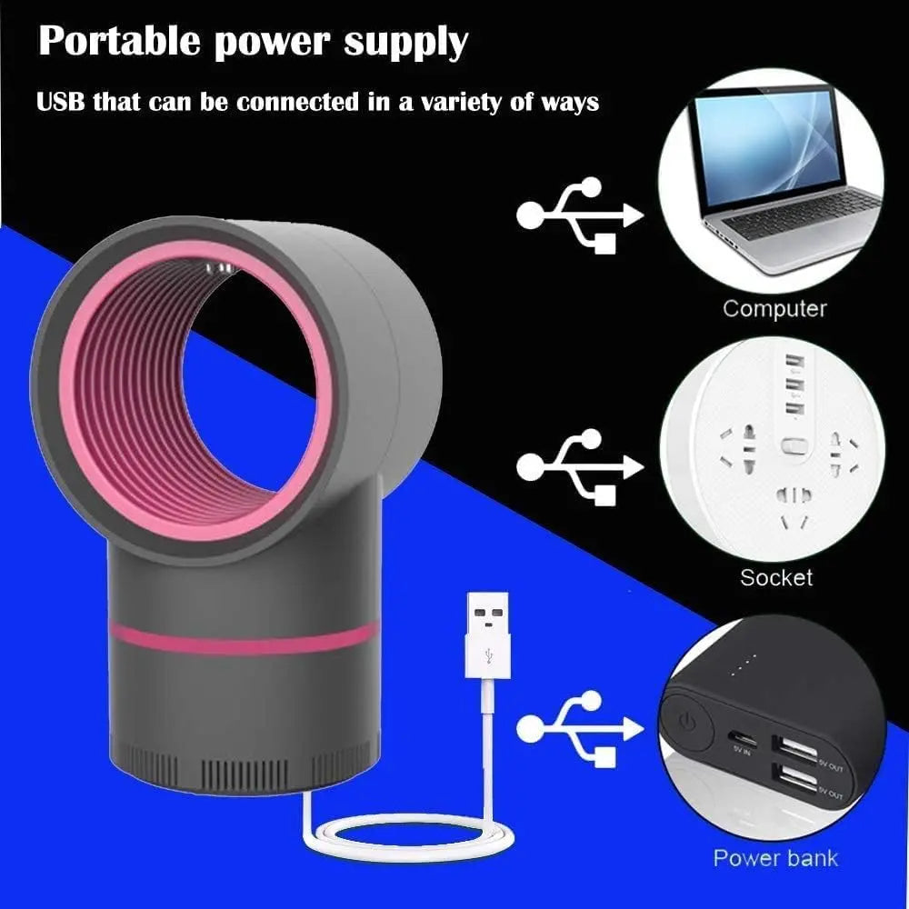 【MUNBYN UV LED Mosquito Zapper】Electric Fly & Gnat Trap for Home, Portable for Bedroom, Living Room & Office