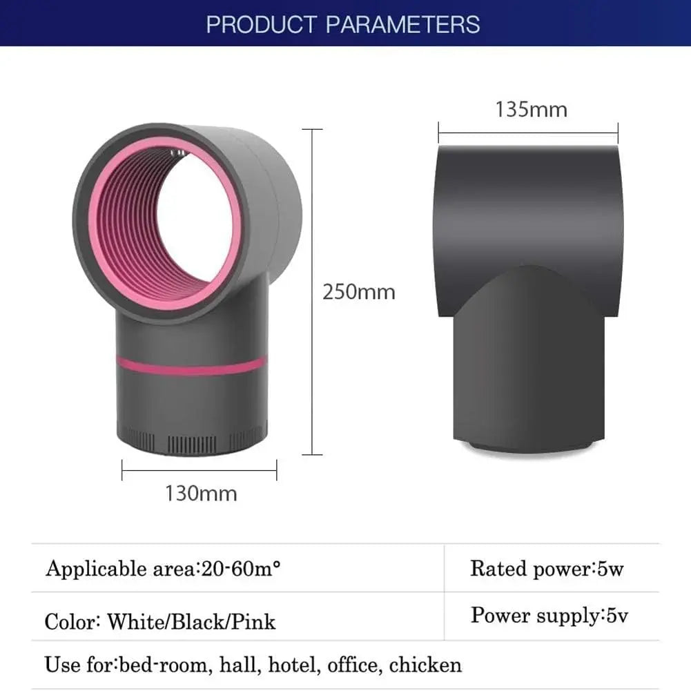 【MUNBYN UV LED Mosquito Zapper】Electric Fly & Gnat Trap for Home, Portable for Bedroom, Living Room & Office
