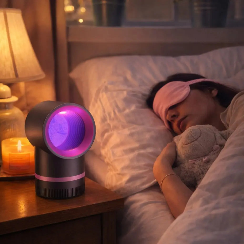 【MUNBYN UV LED Mosquito Zapper】Electric Fly & Gnat Trap for Home, Portable for Bedroom, Living Room & Office