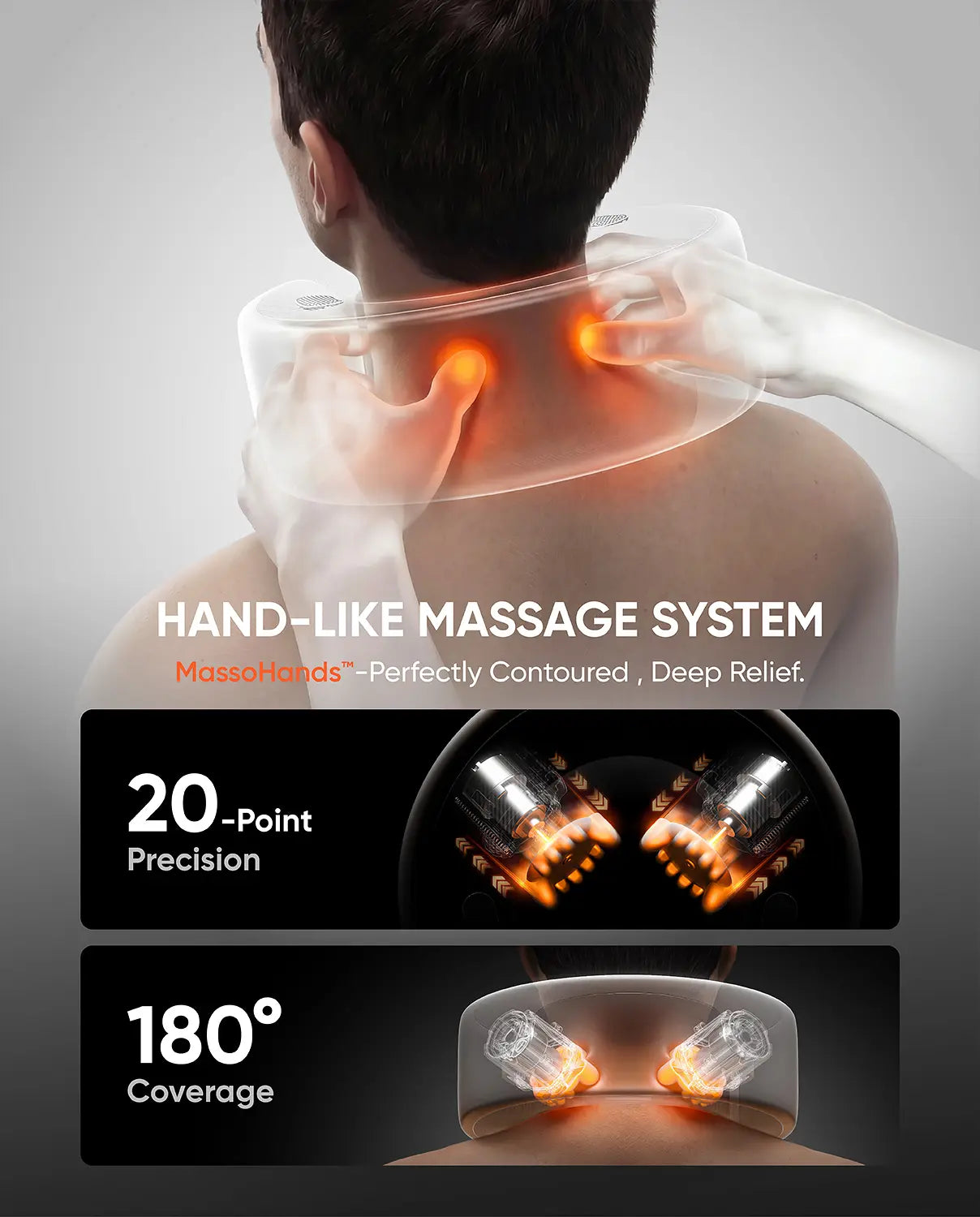 Bluvol Nest 10 Ultra Immersive MASGRE Cordless Neck and Shoulder Massager with Heat – Deep Kneading Electric Massage Pillow for Neck – Perfect for Home, Office and Car. Bluetooth Connection, Mother'S Day Gifts